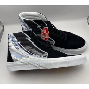 Vans Sk8-Hi Lightning Bolt Sneaker Mens 11.5 Black White NWT